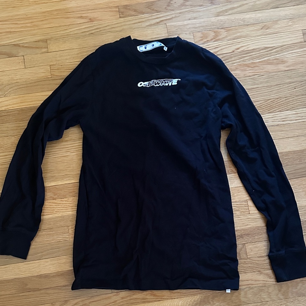 Off-White Black Crew Neck Top